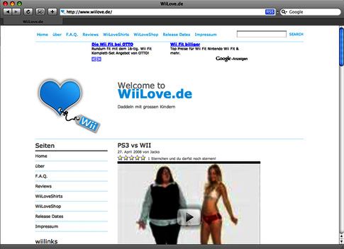 Screenshot Wiilove.de
